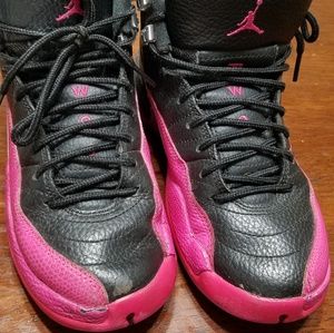 Kid's Nike Air Jordan 12 Retro GG Shoes Deadly Pin